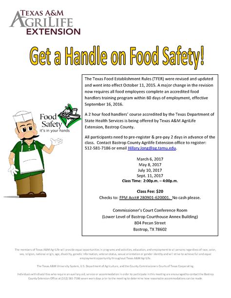 The online version of the first principles for food handlers certificate program is accredited by ansi (american national standards institute) against the astm as a result of this accreditation, the online certificate program is recognized in arizona, california, hawaii, illinois, new mexico, and texas, and. Food Protection Certification Classes | Bastrop
