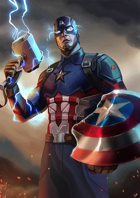 Artstation Captain America Avengers Endgame