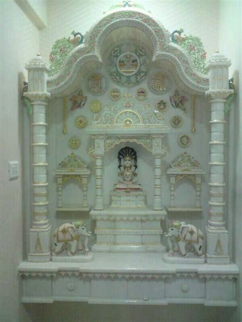 Marble Temple | Temple design for home, Pooja room door design, Pooja