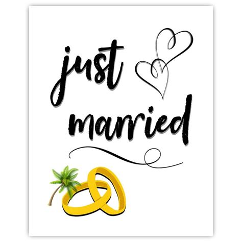 printable just married sign printable word searches