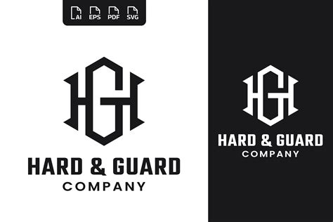 Monogram Initial Letter HG GH Logo Graphic By Nuriyanto51 Creative
