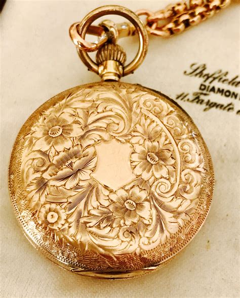 Reducedfabulous Antique 9ct Gold Ladies Pocket Watch In Full Working