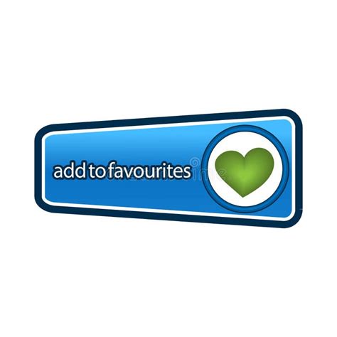 Add To Favourites Button On The White Background Flat Vector