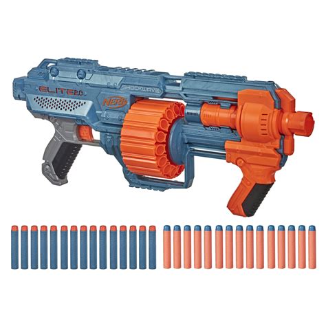 Lanzador Nerf Elite 20 Shockwave Rd 15 30 Dardos Nerf Tambor