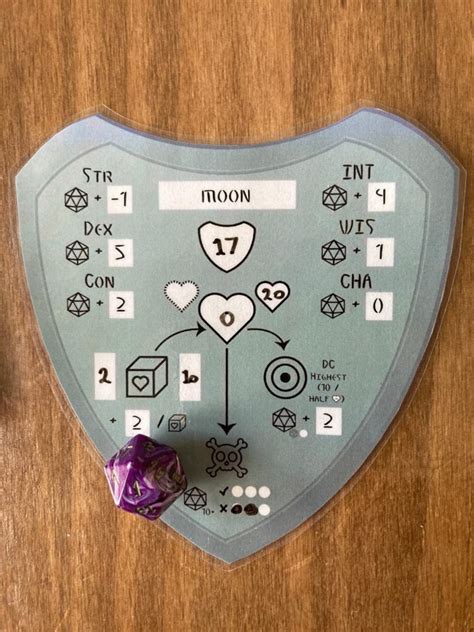 Dnd 5e Defenses Tracker Armor Class Hit Points Hit Dice Etsy Canada