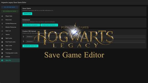 Hogwarts Legacy Save Game Editor At Hogwarts Legacy Nexus Mods And My