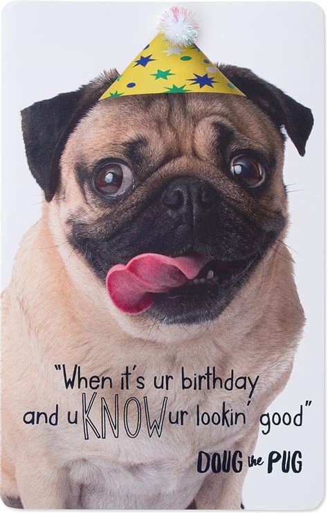 American Greetings Special Birthday Card Geburtstagskartedoug The Mops