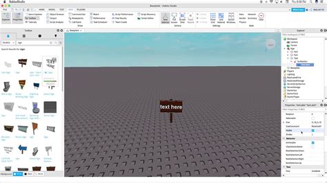 How To Add Text To A Sign On Roblox Studio Youtube