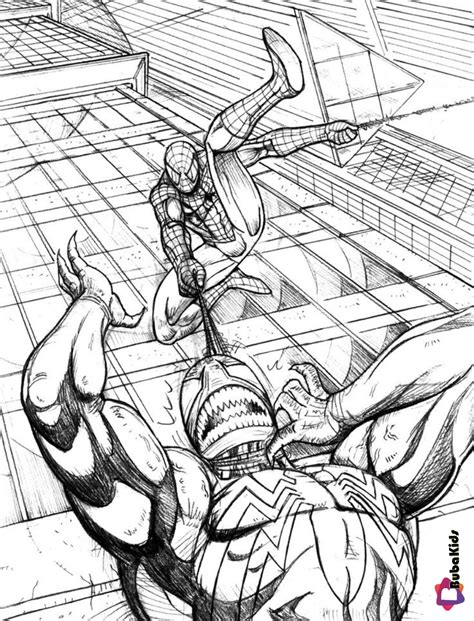 As marvel's flagship character and company mascot, he has appeared in countless forms of media, including several animated and live action television series, syndicated newspaper comic strips, and in a series of films. Spiderman vs Venom Superhero Printable Coloring Pages on ...