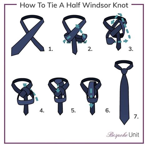 How To Tie A Half Windsor Knot Mensfashionstyle Tie Knots Men Tie