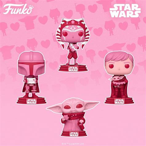 6 Star Wars Pops In Pink For Valentines Day Pop Figures