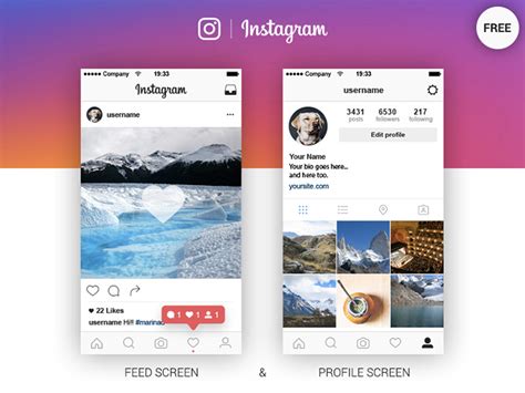 20 Best Free Instagram Mockup Templates 2018 Themelibs