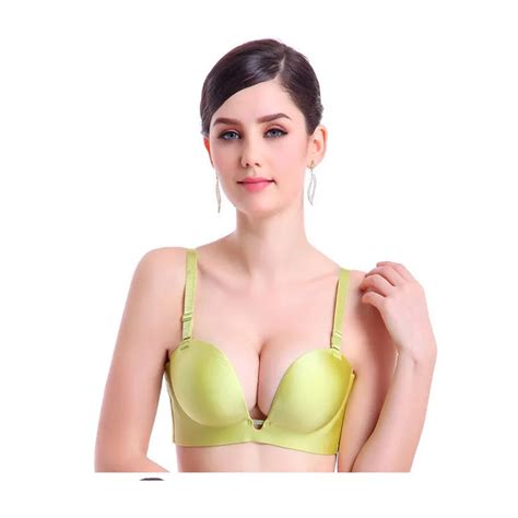 Push Up Deep Plunge U Bra Plus Size For Women With Convertible Strap