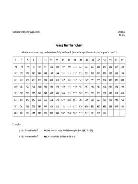 Prime Number Chart 3 Free Templates In Pdf Word Excel Download