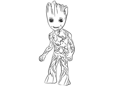 Dibujo De Groot Para Colorear Imprimir E Dibujar ColoringOnly Com