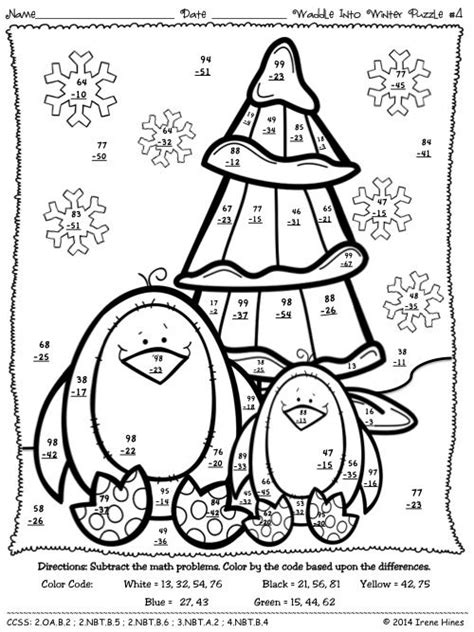 This reindeer coloring page features santa claus and his fleet of reindeer soaring across the night sky! Pin on ~ Color By The Code Math & Language Puzzles
