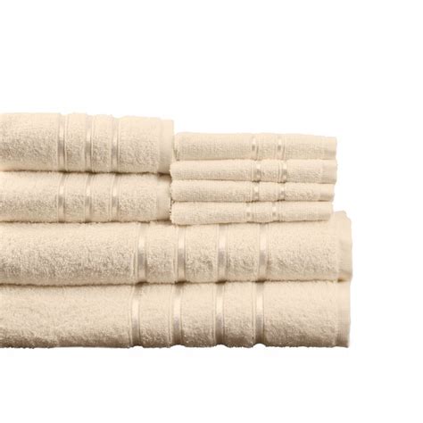 Hastings Home Bone Cotton Bath Towel Set Hastings Home Bath Towels In
