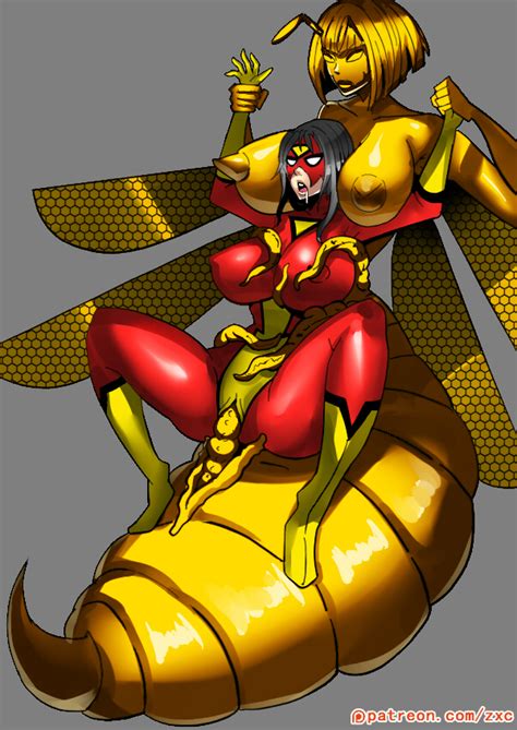 Commission Oboro Metal Bee With Spider Woman By Zxc338093 Hentai Foundry