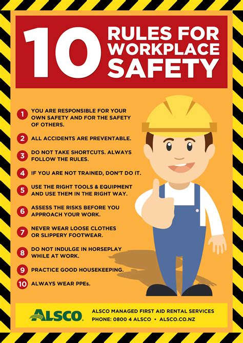 Workplace Safety Posters Alsco New Zealand