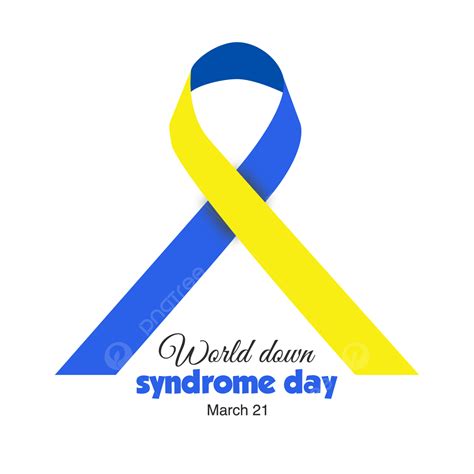 Down Syndrome Ribbon Vector Art PNG, World Down Syndrome Day With gambar png