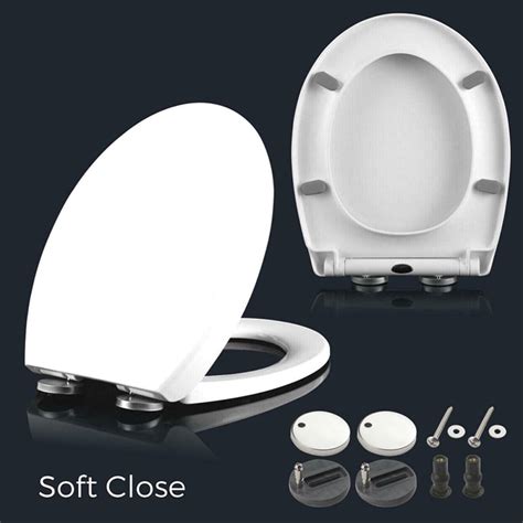 Home Furniture And Diy Luxury D Shape Toilet Seat Heavy Duty White Soft