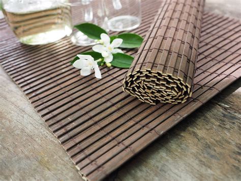 Bamboo Placemats Set 4 Handmade And Natural Table Mats With Etsy