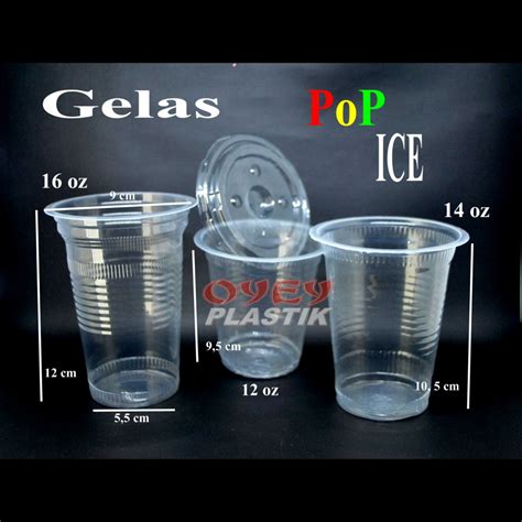 Jual Isi Gelas Plastik Gelas Pop Ice Ukuran Oz Shopee Indonesia