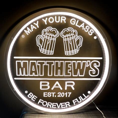 Buy Custom Bar Signs For Home Bar Personalized Neon Signs For Man