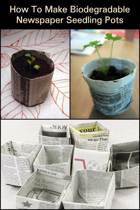 How To Make Biodegradable Newspaper Seedling Pots Easy Steps Craft