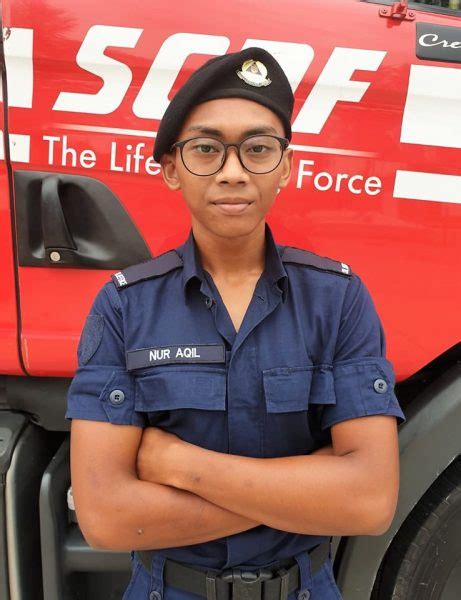 scdf trainee bravely puts out tampines fire despite having basic skills gets thumbs up from s