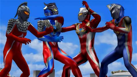 Ultraman Zero And Evil Seven Vs Ultraman Agul And Max Ultraman Fighting