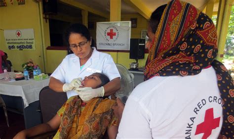 Sri Lanka Red Cross Colombo Branch Organizes A Dental Health Camp