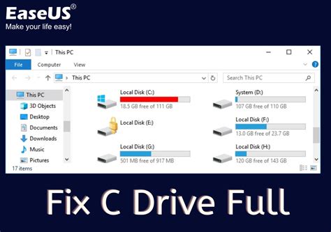 How To Solve C Drive Full And Out Of Space In Windows 111087 Easeus