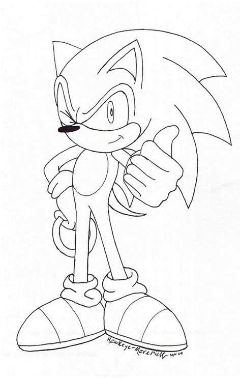 Sonic The Hedgehog Lineart By Nine Milestudios On Deviantart