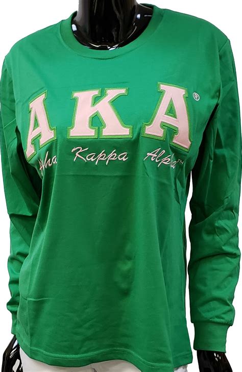 Alpha Kappa Alpha Script Applique Ladies Tee In 2020 Alpha Kappa