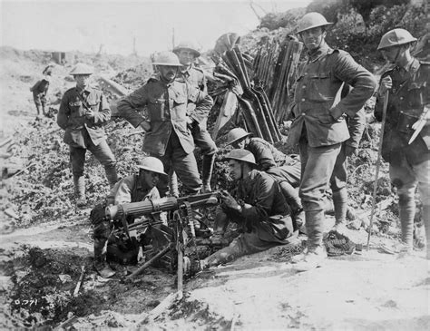 Canadian Expeditionary Force Soldiers Canadian Machine Gun Corps