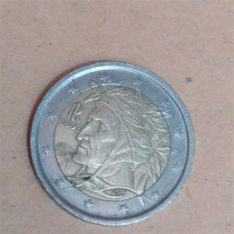 Pièce De 2 Euros Rare 2002 Dante Alighieri Le Poinçon Mcc Etsy