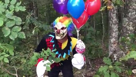 The Legend Of The Scary Creepy Clown In The Woods New Halloween Skit