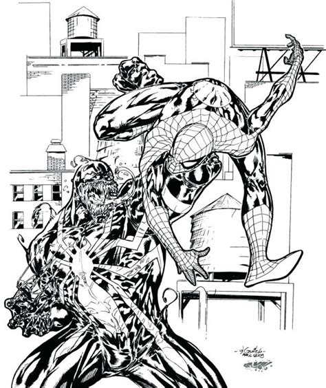 Dibujos De Spider Man Y Venom Para Colorear Para Colorear Pintar E