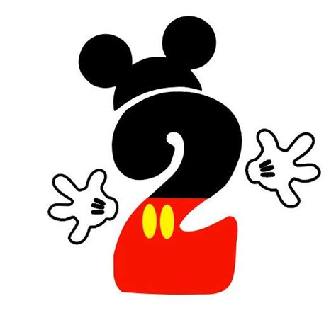 Mickey Mouse Or Minnie Mouse Number Iron On Transfer Mickey Mouse