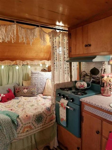 Flawless Amazing RV Camper Vintage Interior Design Https Camperlife Co
