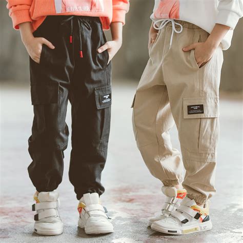 Children Cargo Pants For Boys Pants 2021 Spring Children Boy Trousers