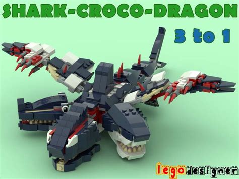 Lego Moc 31088 3 To 1 Shark Croco Dragon By Legodesigner Rebrickable