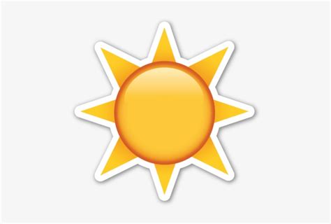 Download Emoji Sun And Png Image Transparent Background Sun Emoji