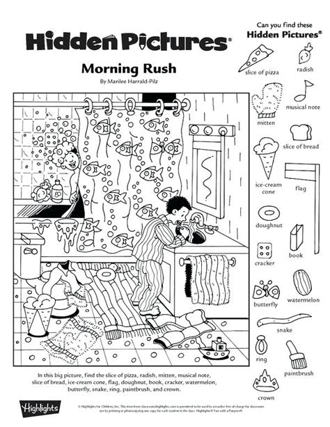I Spy Worksheets Printable