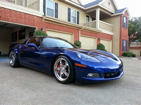 Dark Blue Metallic Chevy C6 Corvette Ccw Sp551 Forged Wheels Ccw Wheels