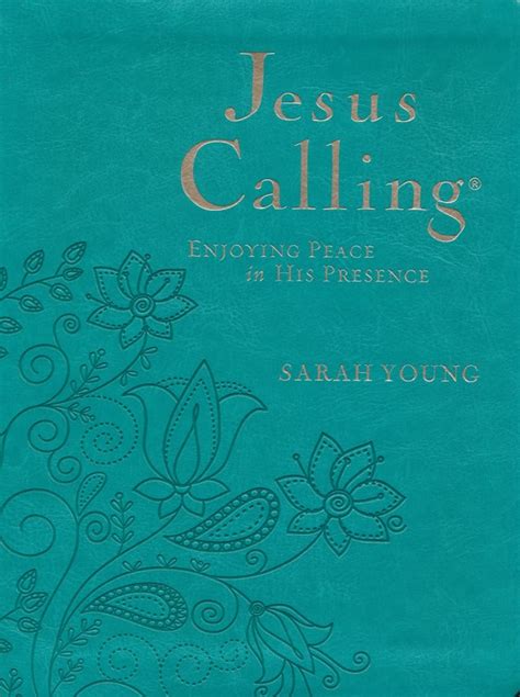 Jesus Calling Deluxe Large Print Edition Turquoise Leather Sarah