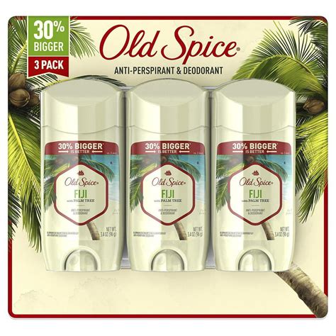 Old Spice Invisible Solid Antiperspirant Deodorant For Men Fiji With Palm Tree Scent Inspired By