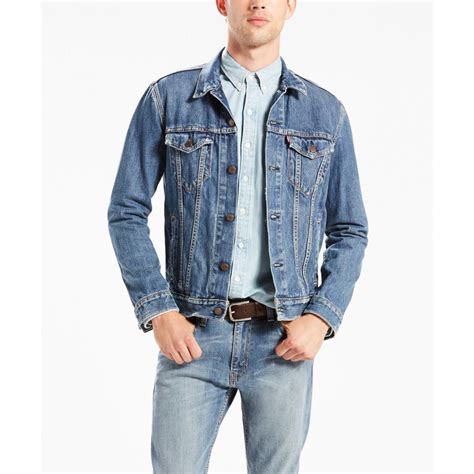 Veste en jean pour homme levi strauss taille m. Veste denim Trucker homme Levi's - Blue Denim | 3 SUISSES