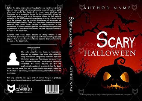 Horror Book Cover Design Scary Halloween